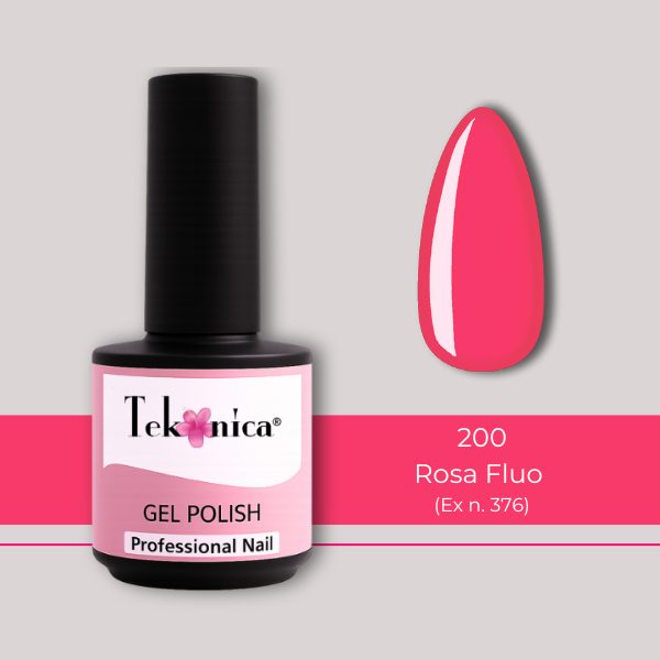 Smalto semipermanente - 200 - Rosa Fluo (EX N.376)